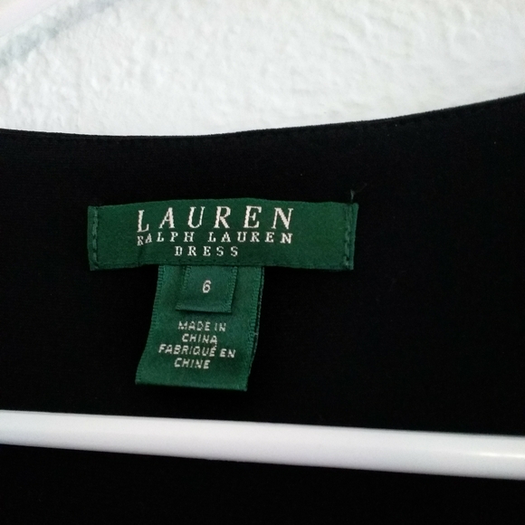 Ralph Lauren Black and Gray Sheath Cocktail Dress - Picture 3 of 4